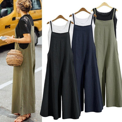 Women's Sleeveless Oversized Casual Jumpsuit