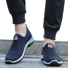 lovevop Men's Fashionable Breathable Sports And Leisure Mesh Shoes