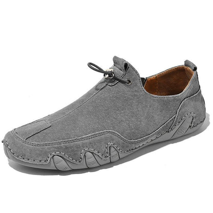 lovevop Stylish Men's Leather Shoes in British Style for Spring, Available in Plus Size