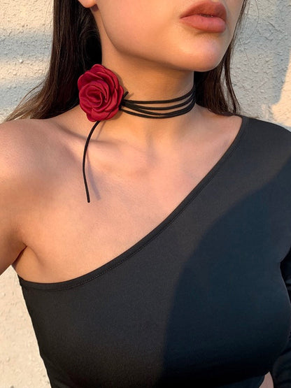 lovevop Camellia Lacing Chocker