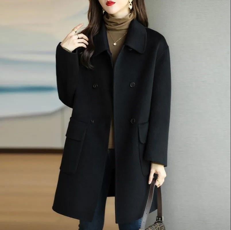 Women's Mid-Length Premium Elegant Cashmere Coat