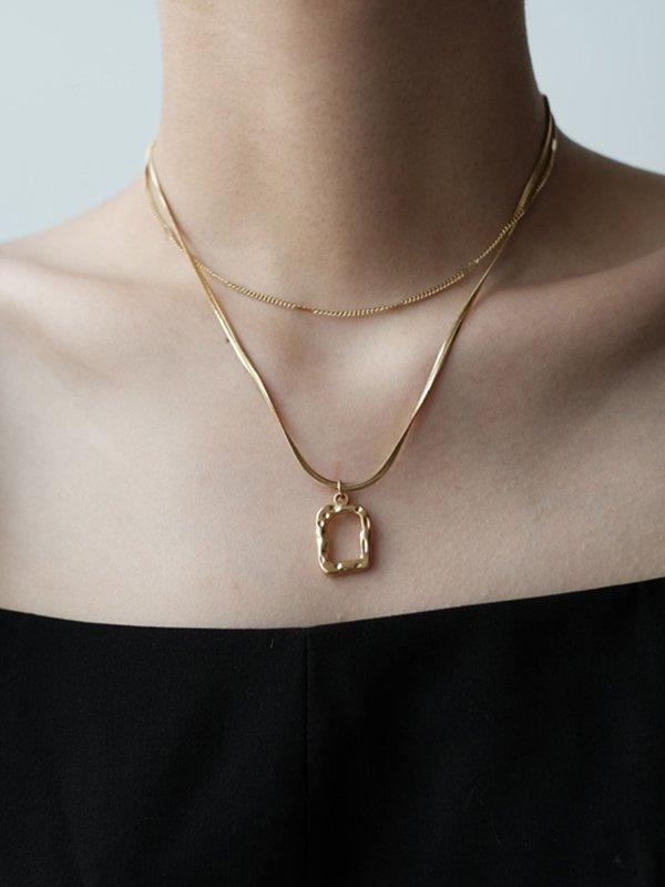 lovevop Urban Multi-Layered Hollow Sweater Chain Necklaces Accessories