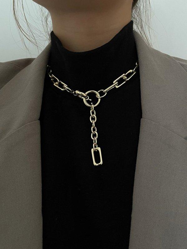 lovevop Simple Normcore Chain Necklace