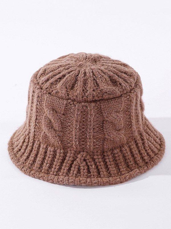 lovevop Original Solid Knitting Bucket Hat