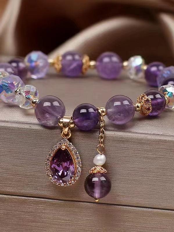 lovevop Natural Amethyst Bracelet