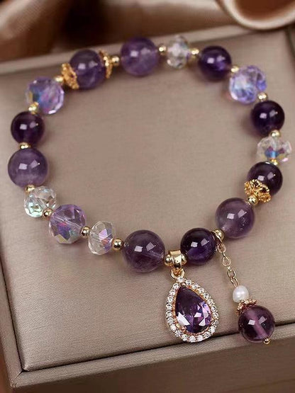 lovevop Natural Amethyst Bracelet