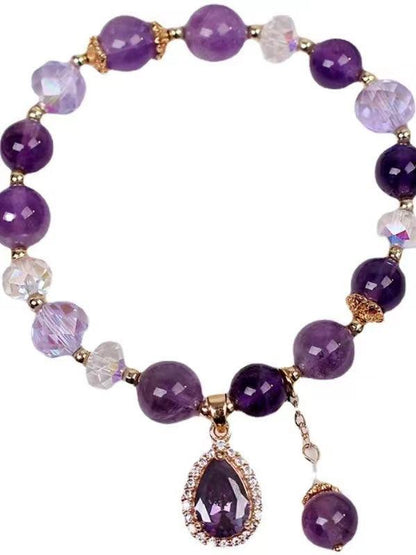 lovevop Natural Amethyst Bracelet