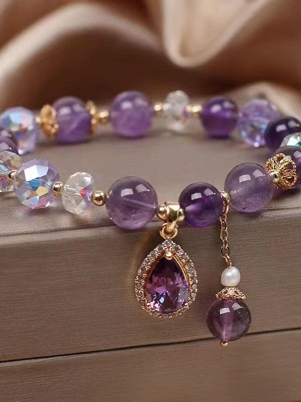 lovevop Natural Amethyst Bracelet