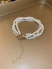 lovevop Layered Crystal Beaded Bracelet