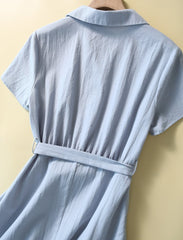 Lovevop Fashion Casual Shirt Dress