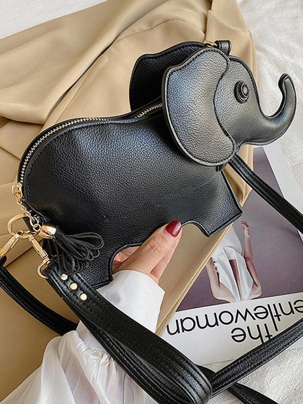 lovevop PU Elephant Shape Shoulder Bag Handbag