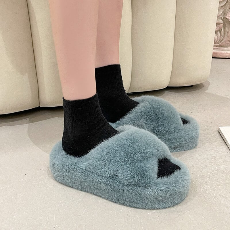 New fur slippers