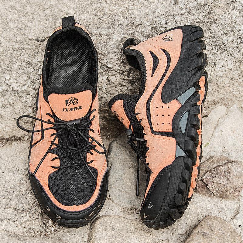 lovevop Couple Summer Hiking Outdoor Mesh British Low-top Shoes