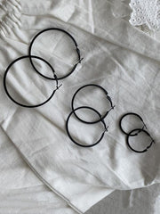 lovevop Original Solid Large Circle Earrings