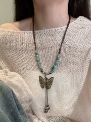 lovevop Vintage Butterfly Accessory Necklace