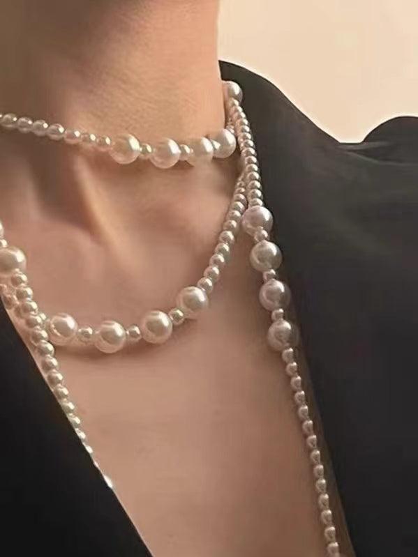 lovevop Triple Layer Pearl Necklace
