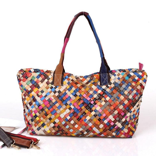 lovevop Hand-woven bag color bag