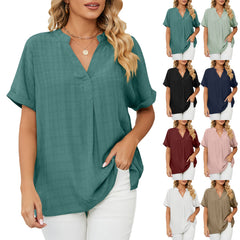 New Women's Solid Color Loose Casual Bottoming T-Shirts