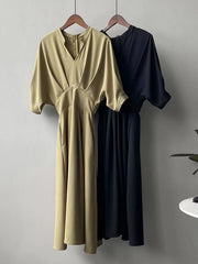 lovevop Hepburn Style V Neck Waist Dress