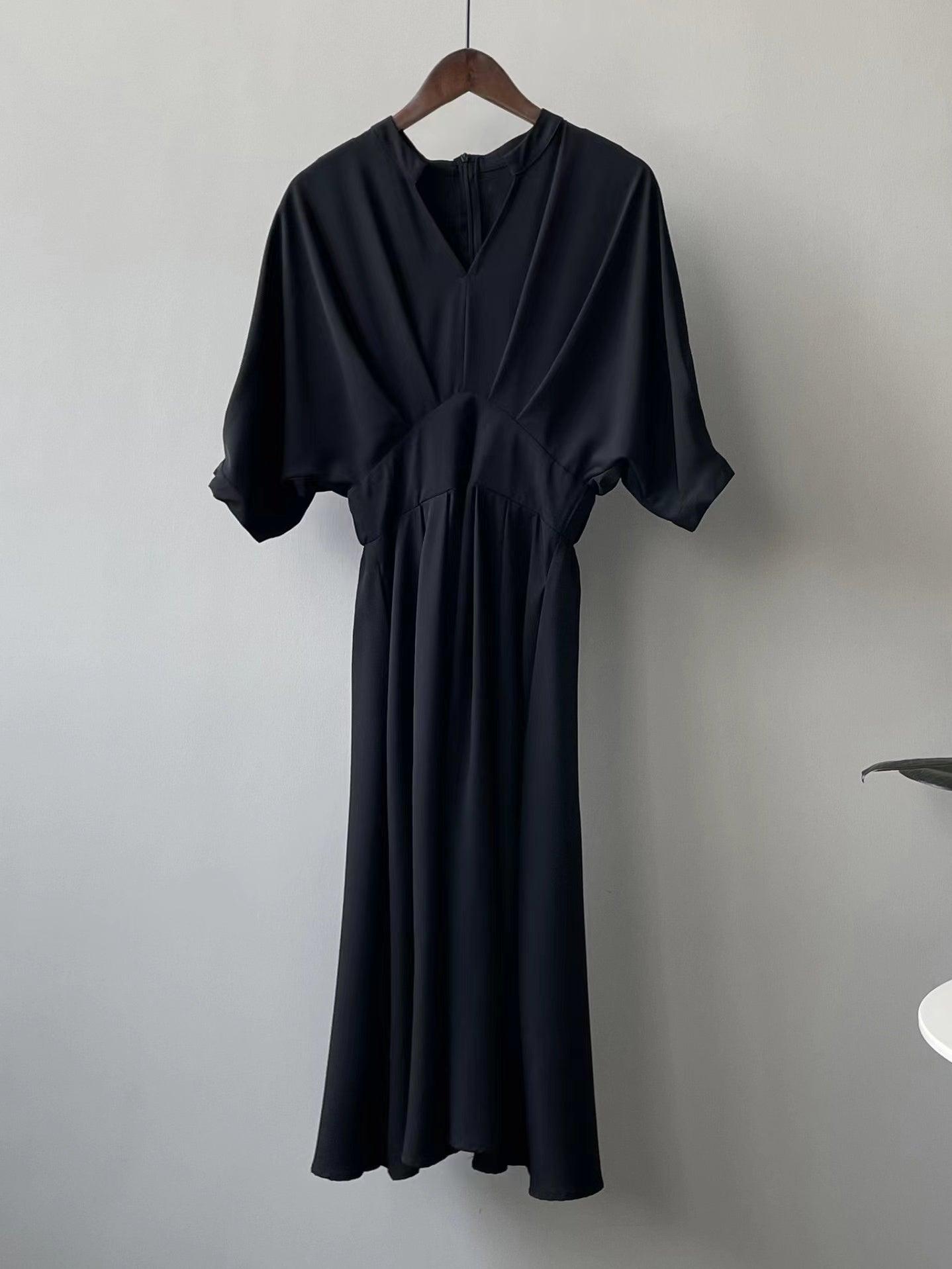 lovevop Hepburn Style V Neck Waist Dress
