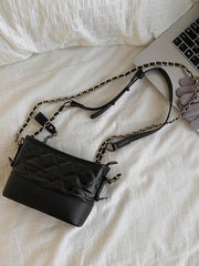 lovevop Stylish Geometry Contrast Color Bag