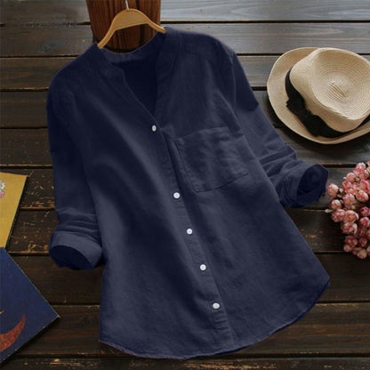 Linen Cotton Casual Loose Shirt-Buy 2 Free Shipping