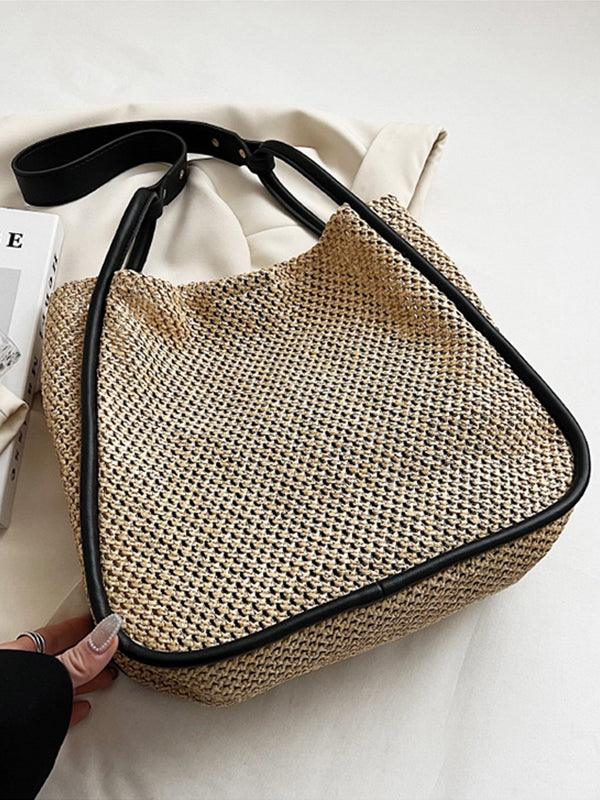 lovevop Woven Tote Large Capacity Straw Bag