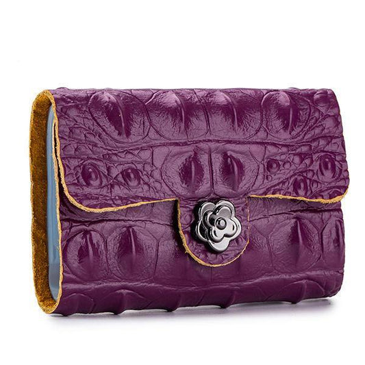 elvesmall Women Solid Genuine Leather 26 Card Slot Wallet