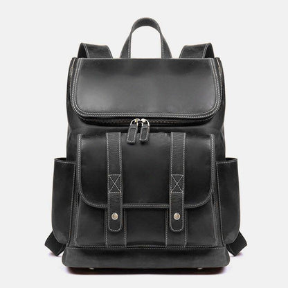 lovevop Men Vintage Multi-pocket Anti-theft 15.6 Inch Laptop Backpack