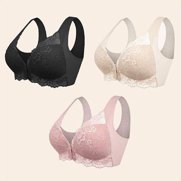 SORA BRA – Front Closure 5D Shaping Push Up Bra – Seamless, Beauty Back, Comfy