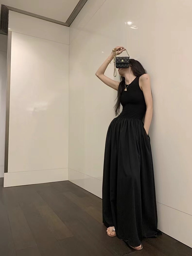 lovevop Minimalist Sleeveless Elegant Long Dress