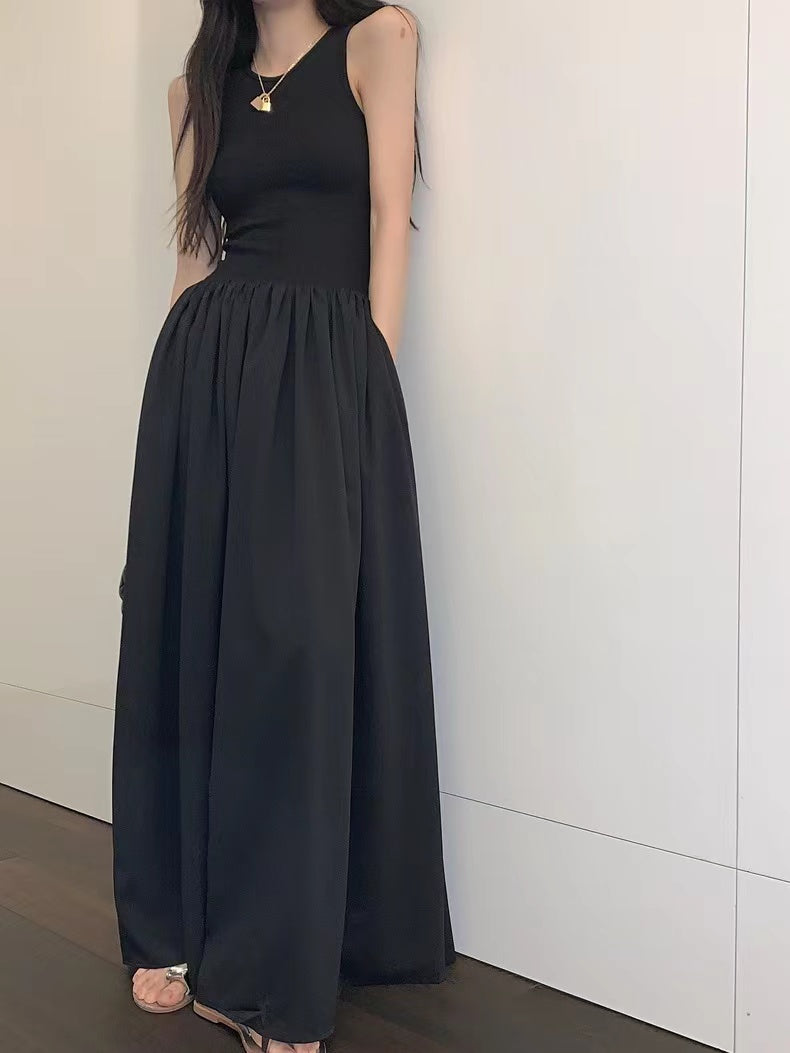 lovevop Minimalist Sleeveless Elegant Long Dress