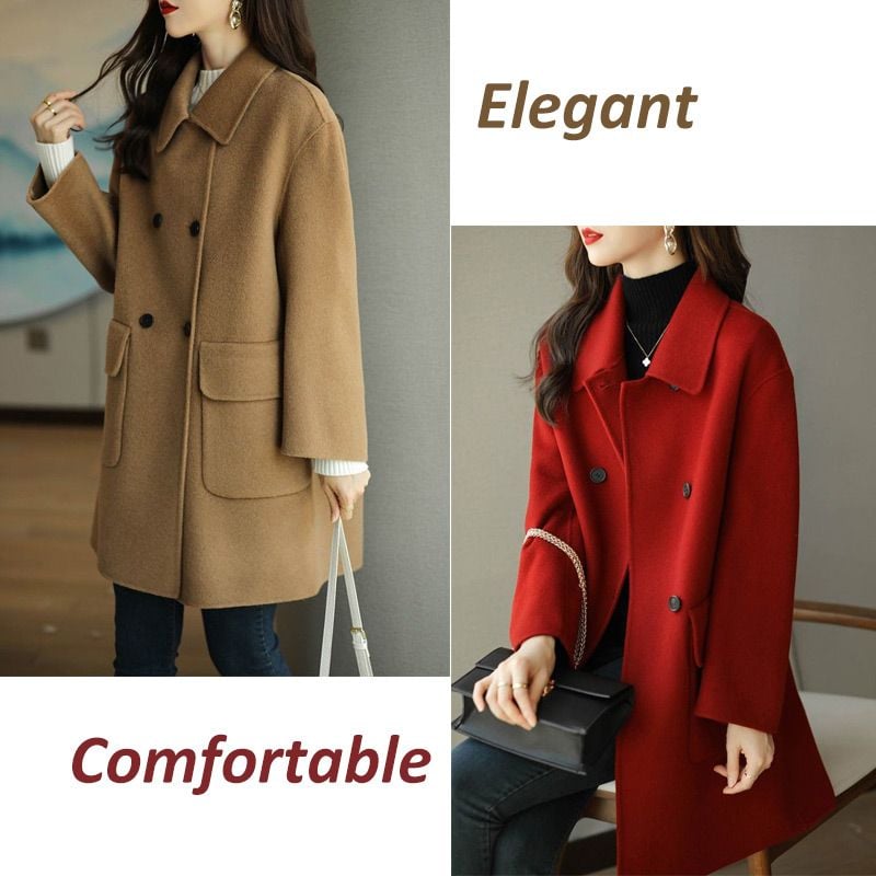 Women's Mid-Length Premium Elegant Cashmere Coat