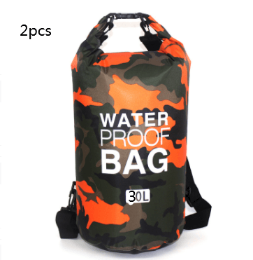 lovevop Outdoor Waterproof Bag Camouflage Polyester Double Shoulder Waterproof Bag Portable Beach Backpack