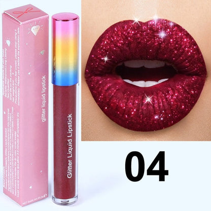 GLITTER WATERPROOF LONG LASTING LIP GLOSS