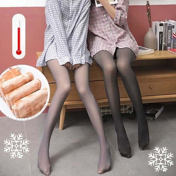 (🔥CHRISTMAS SALE)Flawless Legs Fake Translucent Warm Fleece Pantyhose