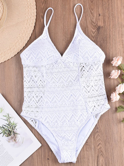 Lace Cut Out Sexy One Piece Swimsuit