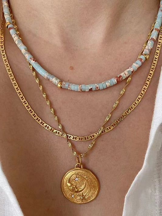 lovevop Niche Natural Semi-Precious Stone Beaded Necklaces