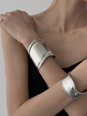 lovevop Niche Design Wide Opening Irregular Bracelet