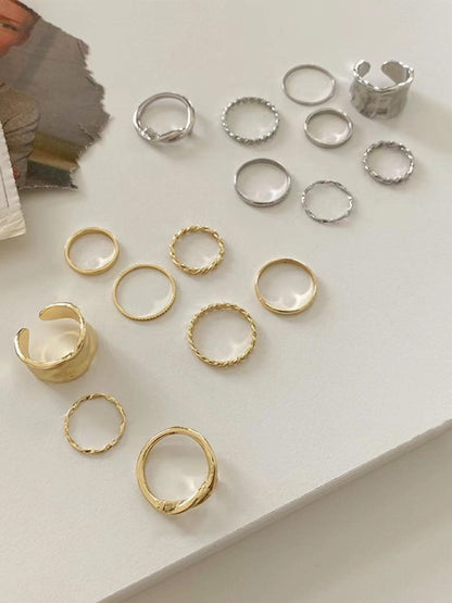 lovevop Simple Design 8 Rings set