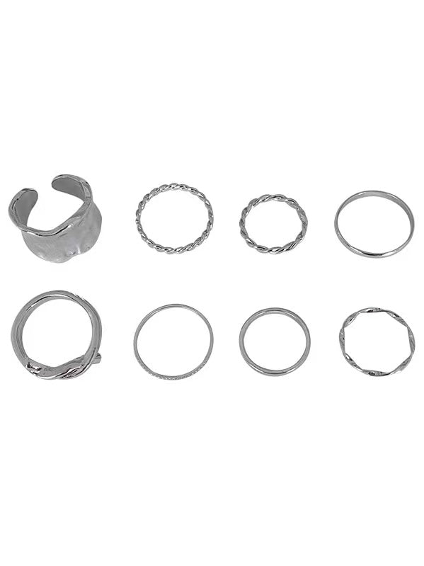 lovevop Simple Design 8 Rings set