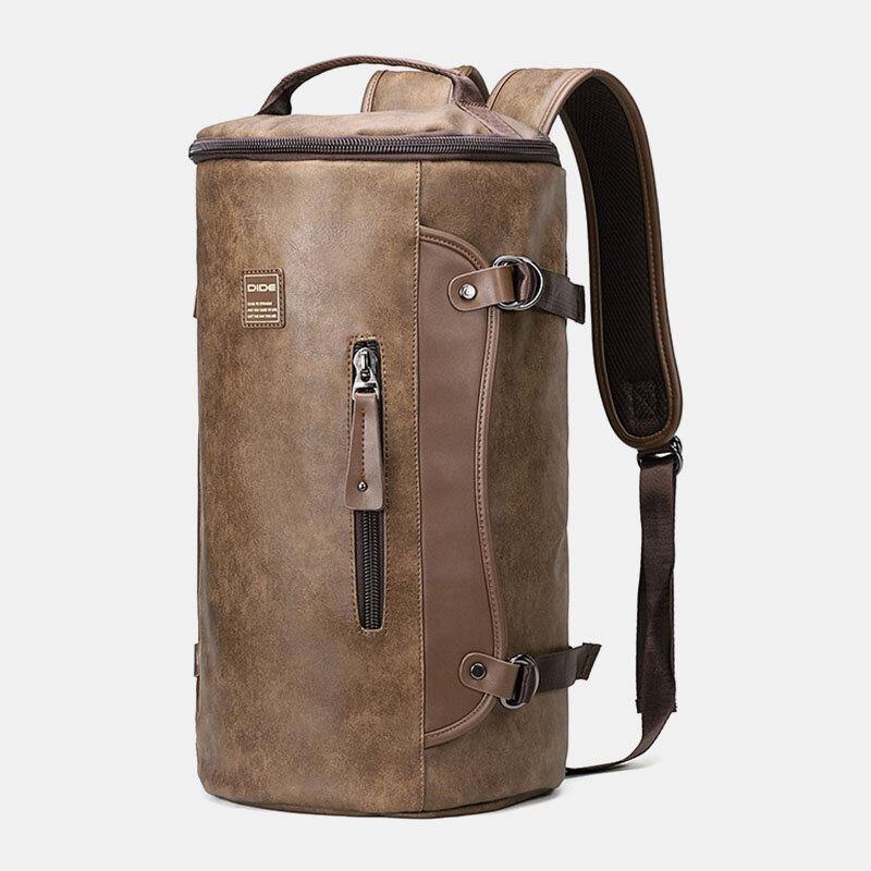lovevop Men Vintage Large Capacity Backpack Casual Travel Bag