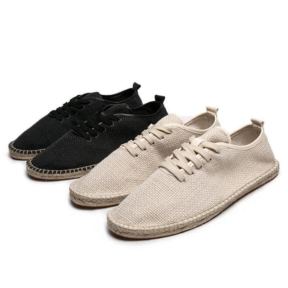 lovevop Summer Men's Casual Cotton Linen Retro Shoes