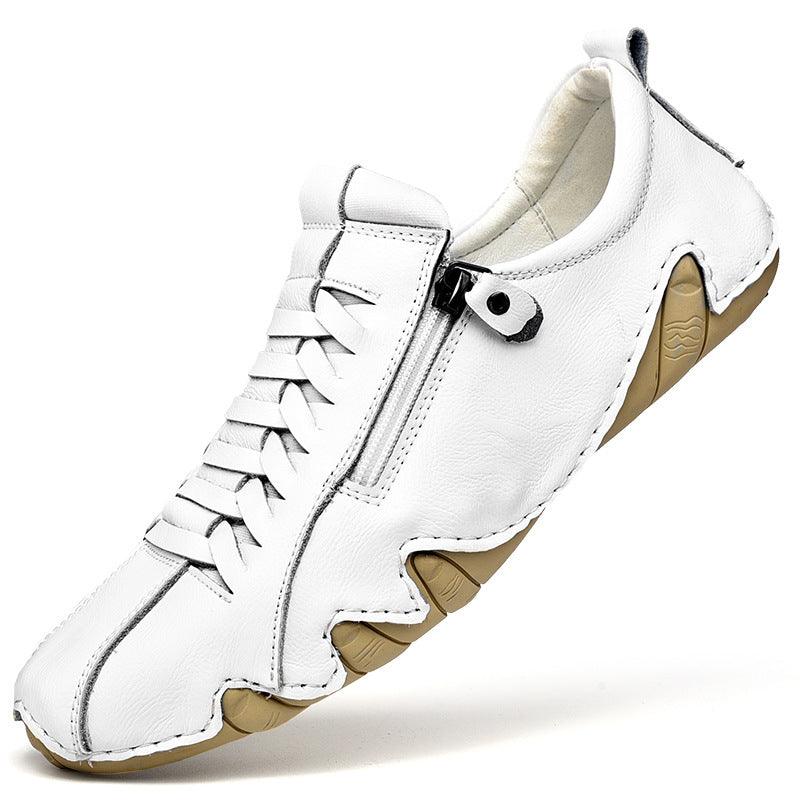 lovevop Stylish Men's Leather Shoes in British Style for Spring, Available in Plus Size