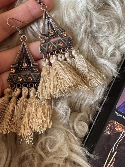 lovevop Vintage Boho Tassel Earrings