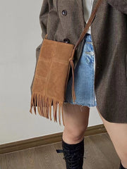 lovevop American Fringe Frosted Messenger Bag