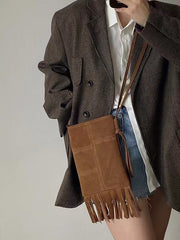 lovevop American Fringe Frosted Messenger Bag