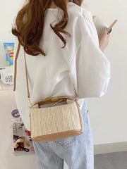 lovevop Casual Woven Shoulder Messenger Bag