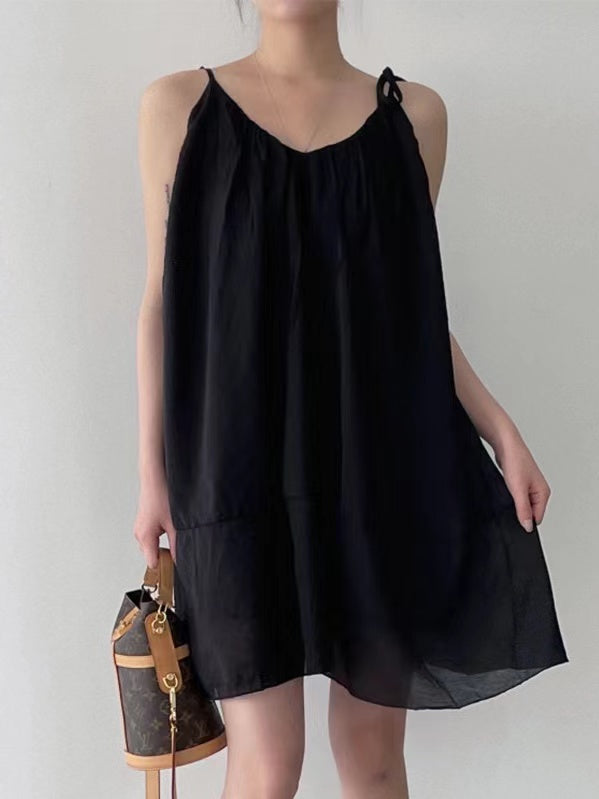 lovevop Sexy Backless Suspender Short Dress