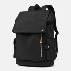 lovevop Men OxFord Cloth Large Capacity Contrast Color Casual Fashion Travel 14 Inch Laptop Bag Backpack With USB Charging